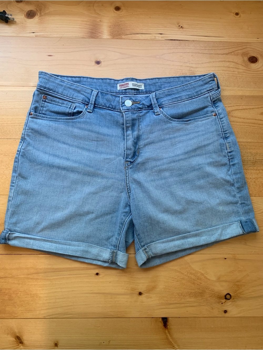 Levi’s Women’s Denim Roll-Cuff Shorts